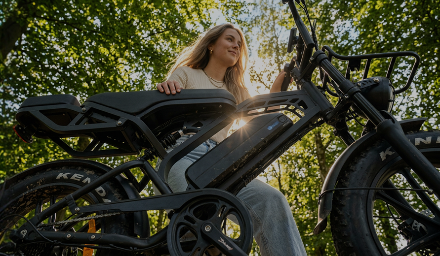Din fatbike. Op til 25 km/t. Gratis levering.