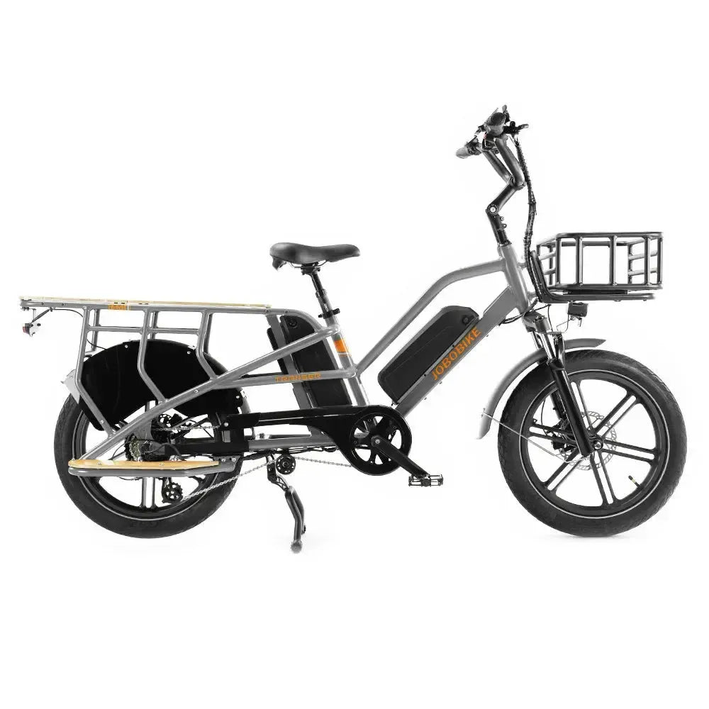 JOBOBIKE Transer - Longtail - Sølvgrå