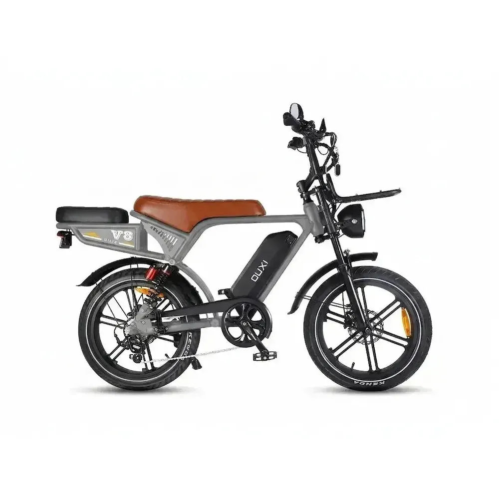 Ouxi V8 Ultra - Mørkegrå - Brun sadel