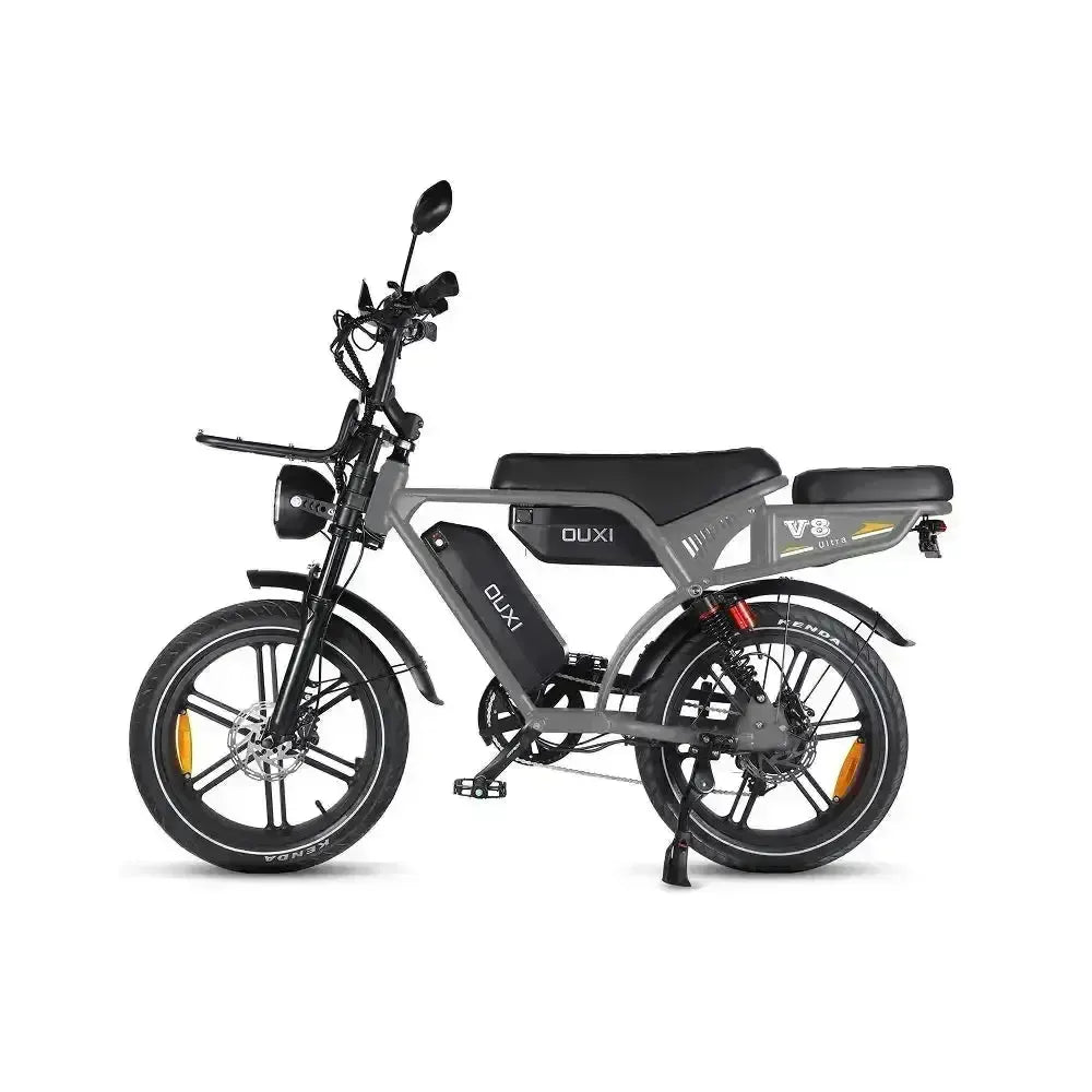 Ouxi V8 Ultra Max - Mørkegrå - Brun sadel