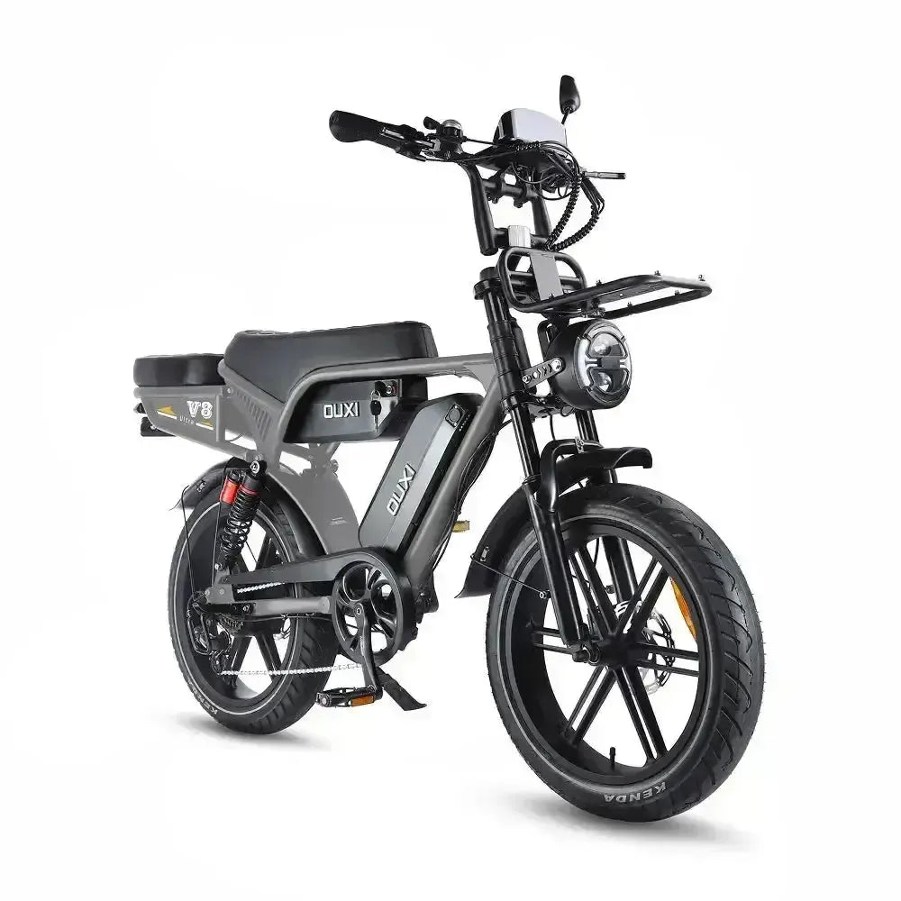 Ouxi V8 Ultra Max - Mørkegrå - Brun sadel